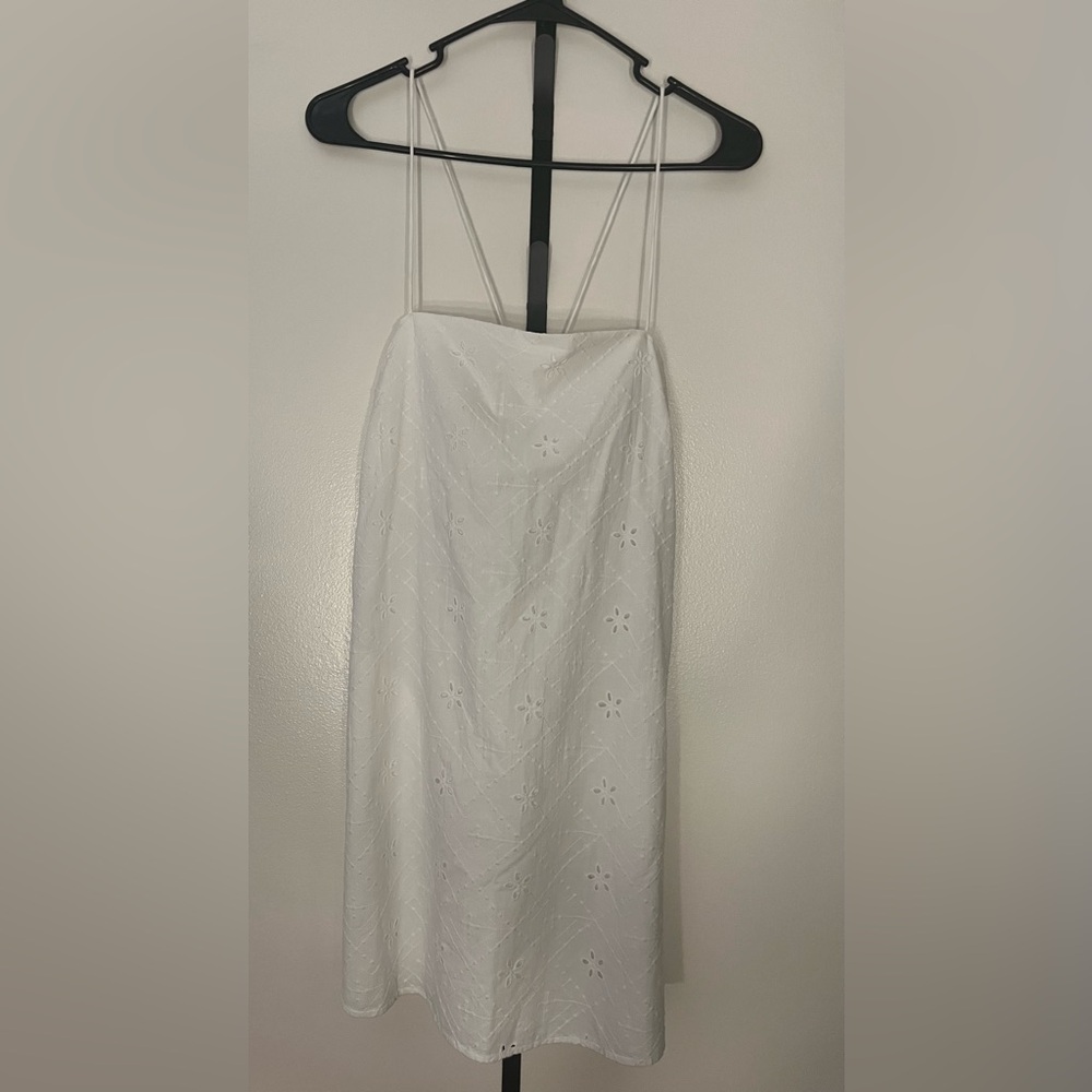 Hollister eyelet shift mini dress